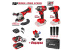 R20 Drill A.Grinder I.Wrench 2x2Ah RDP-PBCDI20&SPAG20&PBIW20 thumbnail