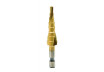 Step Drill Bit Hex Shank 1/4" HSS+TIN spiral flute &Oslash;4-12mm thumbnail