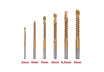 Set 6 burghie tip freza combinata HSS TiN 1/4" CYL &Oslash;3-8mm thumbnail
