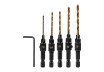 Countersink Drill Bits 1/4" hex 5pcs. &Oslash;5, 6, 8, 10, 12mm Set thumbnail