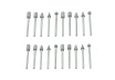 Diamond burrs &oslash;3 20pcs. set thumbnail