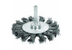 Twist Knot Wire Wheel Brush &oslash;75mm (3") with Shank thumbnail