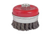 Twist knot wire cup brush ø100mm heavy duty angleg. thumbnail