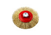 Brass-coated Wire Conical Brush &Oslash;115mm for Angle Grinder M14 thumbnail