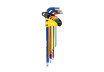 Ball point hex key set 1.5-10 mm, 9 pcs extra long COLOR TMP thumbnail