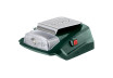 &Icirc;ncărcător de baterie USB. 2 A + felinar METABO PA 14.4-18 L thumbnail