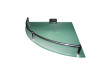 Glass bathroom shelf corner 200mm TC thumbnail