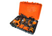 Set polizor, percutor, masina gaurit 18V 2x4Ah cutie BK-4-1 thumbnail