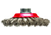 Twist Knot Wire Saucer Cup Brush &oslash;100mm for Angle Grinder thumbnail