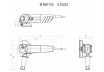 Ъглошлайф 125mm 850W METABO W 850-125 (изчерпано количество) thumbnail