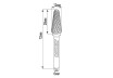 Tungsten Carbide Burr type LX &Oslash;12x28 &oslash;6mm RDP thumbnail