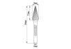 Freza debavurare Tungsten Carbon tip MX &Oslash;08x17 &oslash;6mm RDP thumbnail