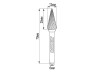 Tungsten Carbide Burr type MX &Oslash;12x25 &oslash;6mm RDP thumbnail