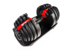 Adjustable Dumbbels 12 kg 1pcs. GYM RAIDER thumbnail