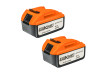 Set polizor, percutor, masina gaurit 18V 2x4Ah cutie BK-4-1 thumbnail