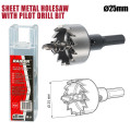 product-sheet-metal-holesaw-25mm-with-pilot-drill-bit-hss-thumb