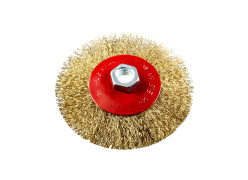 product-brass-coated-wire-conical-brush-115mm-for-angle-grinder-m14-thumb