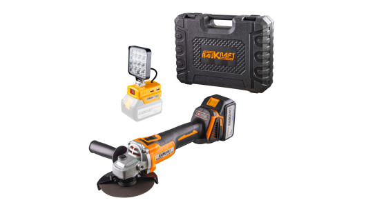 Brushless Angle Grinder &Oslash;125mm 18V 4Ah 16LED 2USB BK-BAG72 image