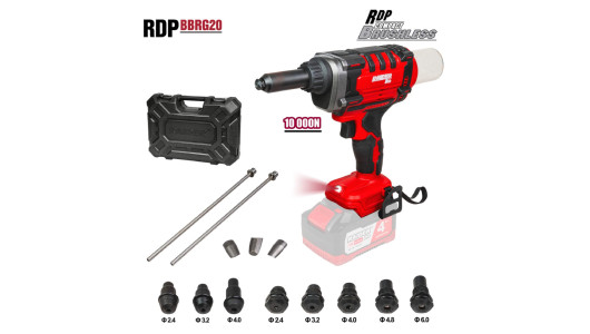 R20 Pistol nituri brushless 10000N cutie Solo RDP-BBRG20 image