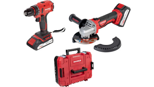 R20 Cordless Drill&AngleGrinder2Ah4AhCase RDP-PBCDI20&SPAG20 image