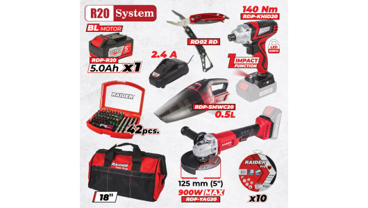 R20 Set 3 Masini 5Ah + 5 RDP-BXS3 image