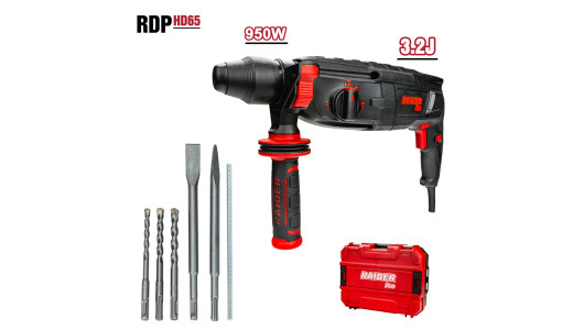 Перфоратор 950W 28mm 3,2J 4 функции рег. обороти RDP-HD65 image