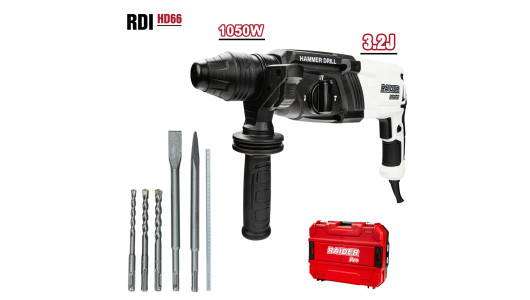Rotary Hammer 1050W 30mm 3,2J 4 funct. var. speed RDI-HD66 image