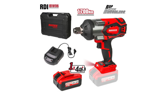 Brushless Cordl. Impact Wrench 20V3sp.4Ah1700Nm3/4"RDI-IBW06 image