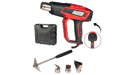 Pistol aer cald 2000W 2trepte t° regl. 5 acc. valiza RD-HG27 image