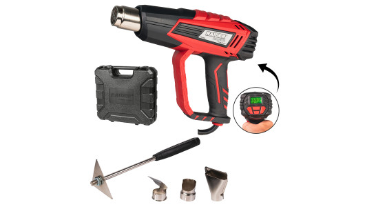 Heat Gun 2000W 2 stages LCD 5 accessories case RD-HG28 image