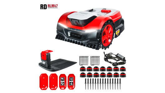 Brushless Robot Lawn Mower CAM 22cm 20V 4Ah Wi-Fi RD-RLM47 image