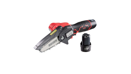 Mini-fierastrau de gradina 12V 4&rdquo; 2x2Ah cu 3 lanturi in cuti image