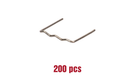 Staples "W" 0,8mm for Hot Stapler Plastic Welding 200 pcs. image