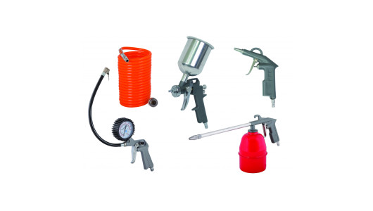 Air tools 5pcs. kit spray gun gavity RD-AT02 image