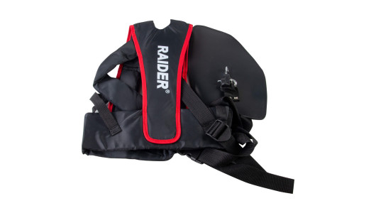 Harness wide shoulder straps & soft padding Black & Red RD image