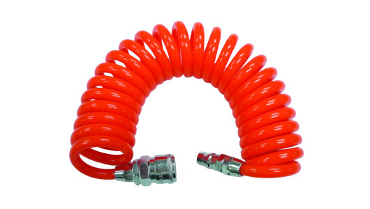 Air PU Spiral Hose ø10x14mm 15m 1/4M&F RD image