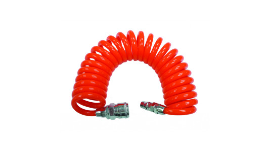 Air PU Spiral Hose &oslash;10x14mm 15m 1/4M&F RD image