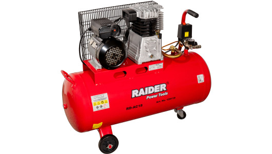 Компресор 100L 2.2kW 320L/min ремък RAIDER RD-AC18 image