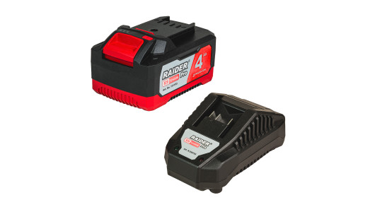 R20 Комплект батерия 4Ah и зарядно за серията RAIDER PRO RDP-R20 System image