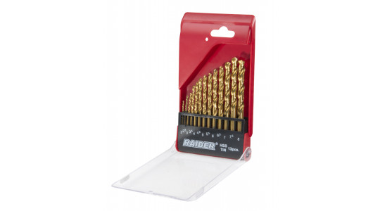 Свредла за метал 13бр. &oslash;2-8mm HSS+TIN к-т image