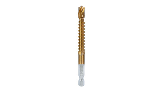 Burghiu tip freza combinata HSS TiN HEX 1.4" 8.0 mm image