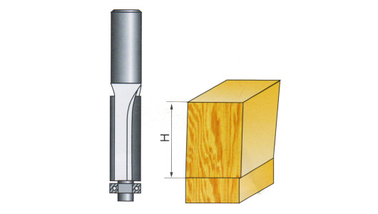 Фрезер за оберфреза &oslash;9.5mm H38mm опашка &oslash;8mm с лагер image