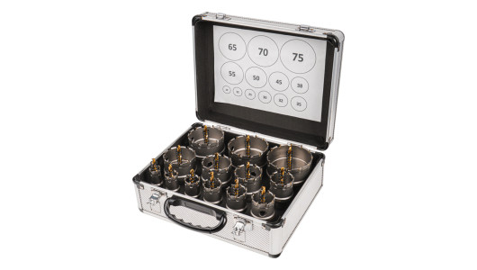 Carbide Core Cutter &Oslash;19-75mm Holesaw Arbor SDS-plus 13 pcs image