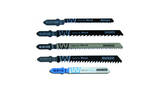 Set lame fierastrau pendular lemn si metal T" 5buc image