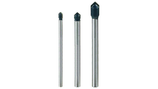 Glass and Tile Drill Bits 3pcs. &Oslash;5, 6 and 8mm Set image