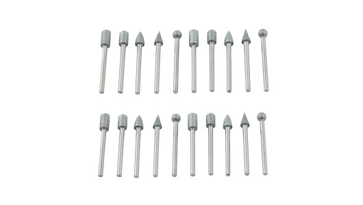 Diamond burrs &oslash;3 20pcs. set image