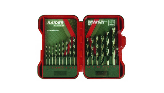 Свредла за дърво 15бр. &oslash;3-10mm к-т image