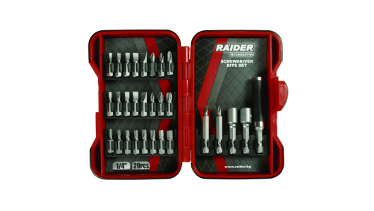 Set biti si adaptoare pt. surubelnita 29pcs Raider image