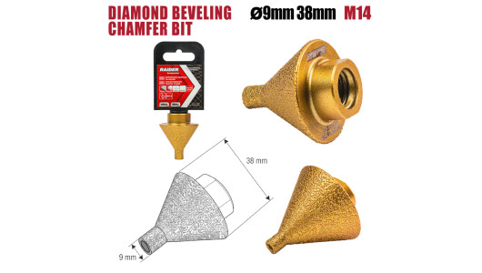 Freza diamantata pentru șanfren &Oslash;9 x 38mm M14 image