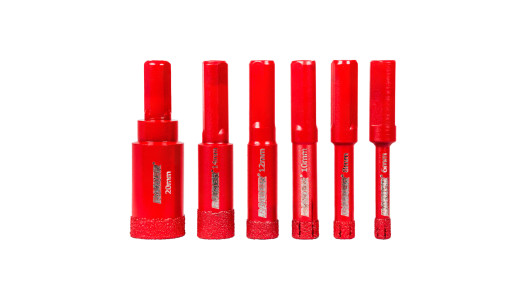 Diamond core drill 6pcs &Oslash;6-20mm Case Set 6pcs image